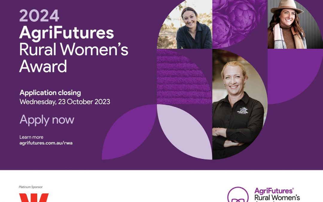 2024 AgriFutures Rural Women’s Award and Acceleration Grant