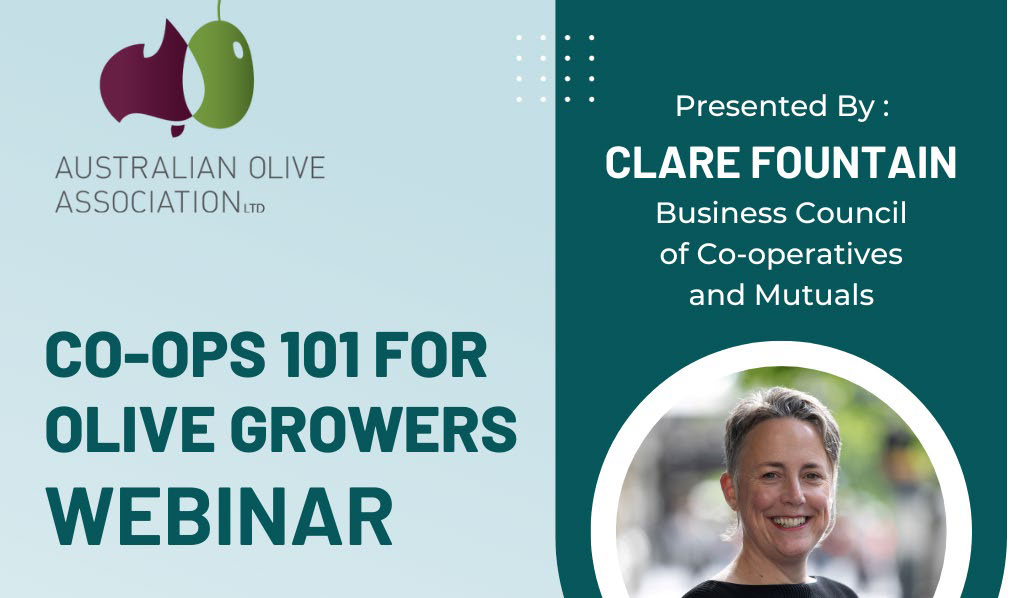 Webinar: Co-ops 101 for Olive Growers